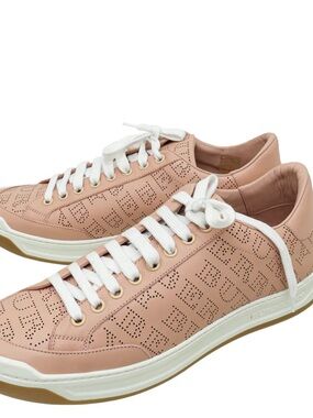 Burberry Timsbury Perforated Logo Pink
Leather Sneakers Size EU 41